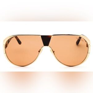 TOM FORD VINCENZO FT1072 AVIATOR
SUNGLASSES IN GOLD BROWN